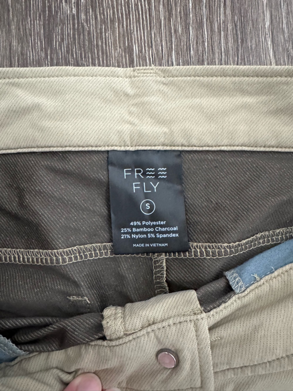 Free Fly Bamboo Khaki Roll Cuff Shorts - Picture 3 of 8